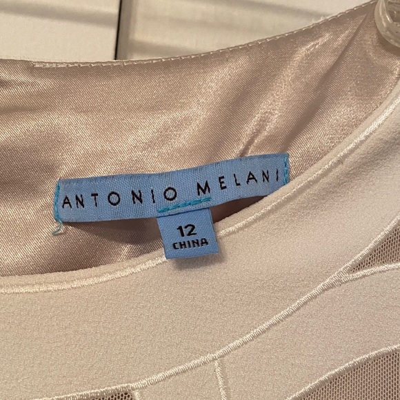 ANTONIO MELANI Cream Long Sleeve Dress - Picture 3 of 6